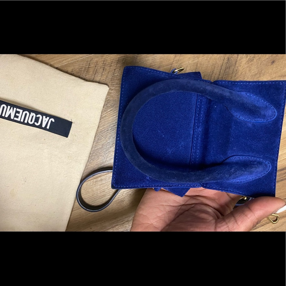 Jacquemus blue Le Chiquito mini Leather Top Handle Bag - Picture 5 of 5